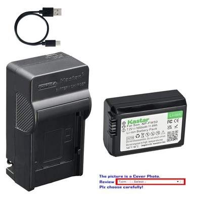 Kastar Battery AC & USB-C Charger for Sony NEX-3 NEX-5 NEX-6 NEX-7 Series