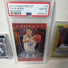 Panini Prizm DP Crusade Tyler Herro Red Prizm #75 PSA 10 Kentucky