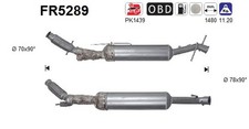 DPF Rußpartikelfilter Dieselpartikelfilter AS FR5289 Cordierit für OPEL ZAFIRA 3