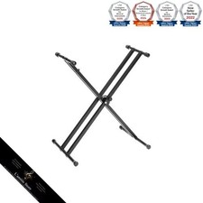 Support de clavier Yamaha PKBX2 double contrepointe réglable X-Style par Yama...