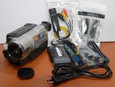 Sony CCD-TRV608 8mm Hi8 Camcorder Bundle Transfer Kit PC/VCR/DVD/Laptop TESTED