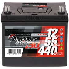 BlackMax ASIA 55-13 12V 55Ah 440A/EN Autobatterie Pluspol links