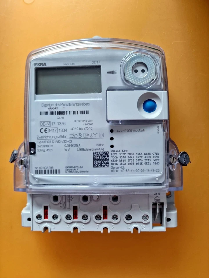 ISKRA MT175 Drehstromzähler Stromzähler 5/60A 400V Ein- o Zweirichtungz PIN FREI - Bild 2 von 2