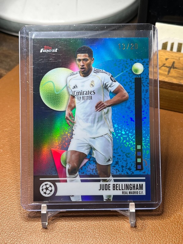 Jude Bellingham 2026 Topps Finest UCC #147 Black Refractor 13/20