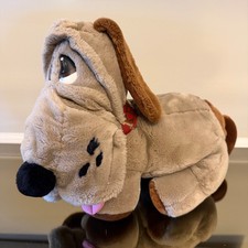 Vintage Kennel Club Plush Dog Basset Hound Animal Playthings Gray Brown 1985