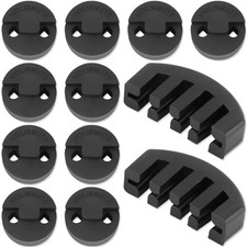 Rubber Violin Practice Mute Set, 10 Pack Round Tourte Style Mute for Violin a...