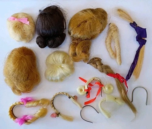 Vintage Skipper Barbie Midge Fashion Queen/Color Magic Wigs Lot of 12 pieces