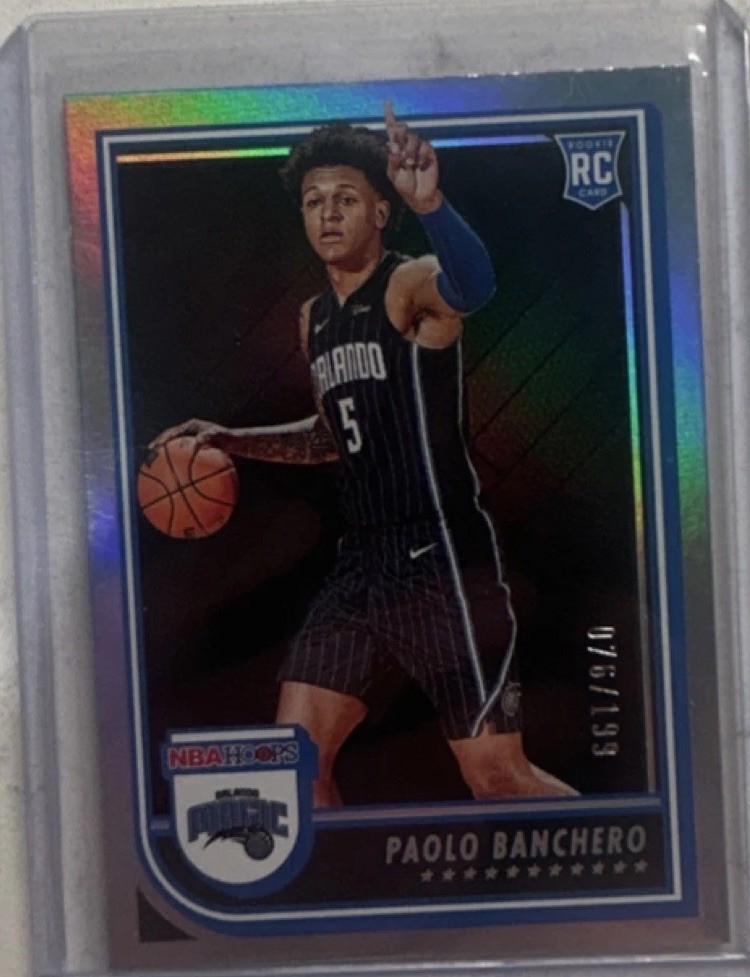 2022-23 Panini NBA Hoops Paolo Banchero #231 Silver Rookie /199 Orlando Magic