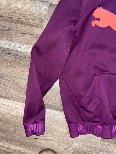 Puma Hooded Sweatshirt – Purple – Youth Large (C2) - Picture 2 of 10