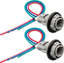 2Pcs Front Turn Signal Light Socket W/3-Wire Pigtail Fit for 1998-2012 Honda Acc