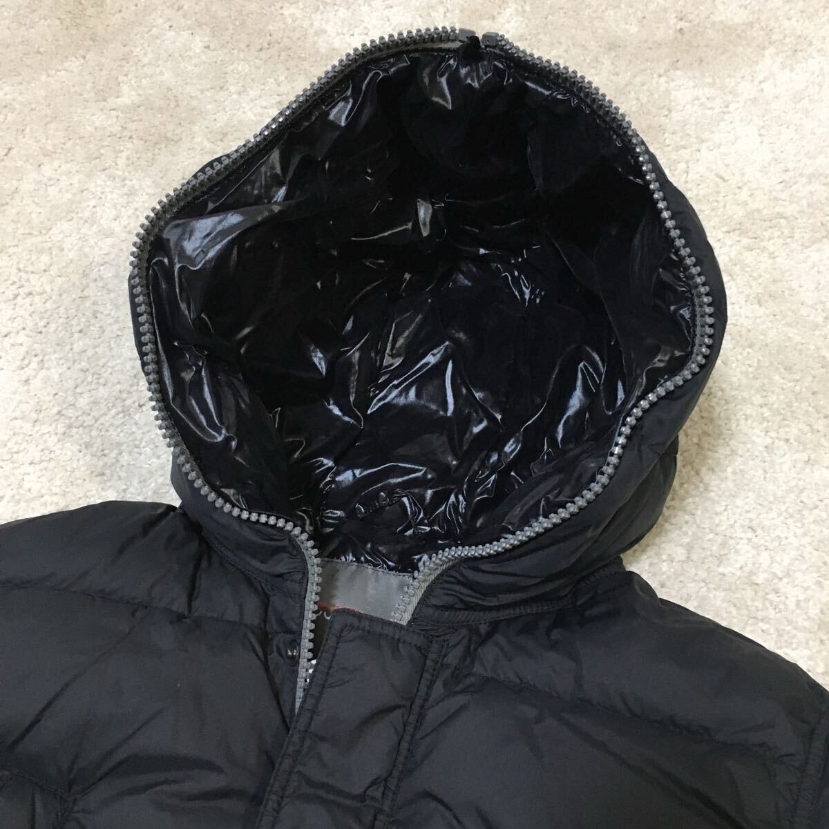 Duvetica Down Jacket Black Gray Zip Rare Limited Edition 48 Used image 2