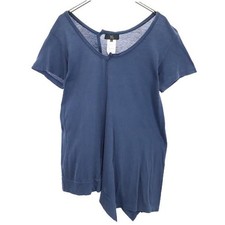 Y's made in Japan Short sleeve asymmetry T-shirt 2 Navy system Men's