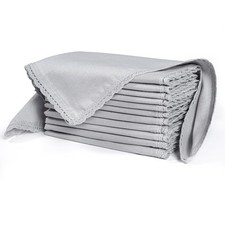 Linen Flax Cloth Napkins Set of 12 18x18 Inch  Premium Cotton Linen Flax La...