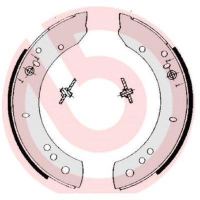 Bremsbackensatz hinten für Santana PS10-Anibal | 23815263