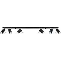 Deckenleuchte Verstellbar Schwarz GU10 Wohnzimmer L:118 Cm Deckenstrahler KüChe