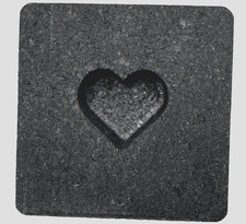 Graphite Ingot Mold for Casting 1/2 oz Gold Valentines Heart