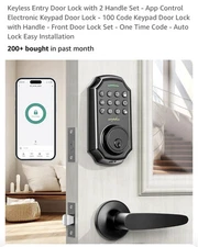 Arpha Keyless Entry Keypad Deadbolt With Door Handle 