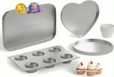 Kids Complete Oven Pan Set for Easy Bake Ultimate Oven 75 Cupcake Liners 15