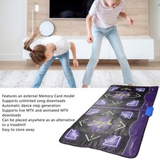 ⁺Dance Mat Yoga HD Multimedia Interface Built In Music Double Game Dance Floor