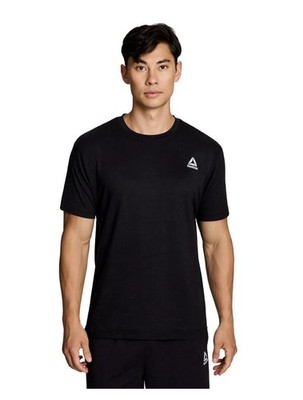REEBOK Mens Delta Core Short Sleeve Tee Moisture Wicking Navy Sizes S, 2XL, 3XL
