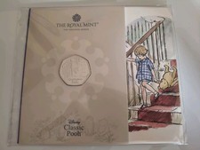 Royal Mint 2020 Classic Pooh Christopher Robin 50p BU Coin Pack