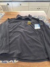 MENS Columbia LIGHTWEIGHT BAYLOR BEARS FLEECE JACKET L LARGE BLACK  NWT
