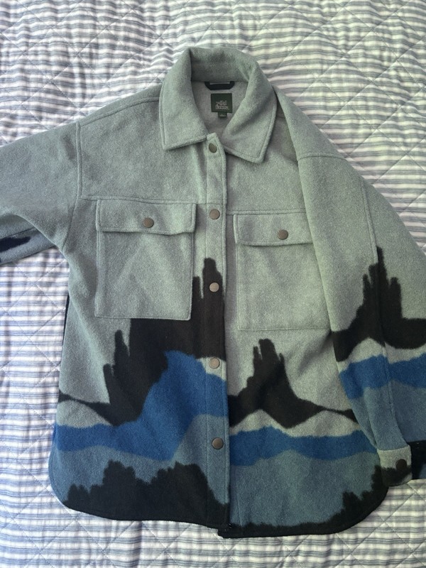 Wild Fable Women’s Blue Utility Desert Jacket Size Small