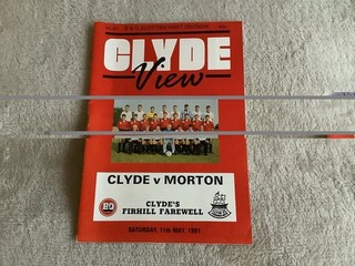 Clyde V Morton. 11th May 1991. Last Match At Firhill For Clyde.