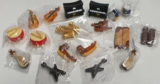 Mixed Lot 22 Music Theme Plastic Toys / Party Favours / Dollshouse Instruments