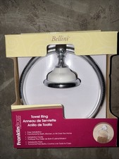 Franklin Brass Bellini, Towel Ring, No 1268882 Polished Chrome/White