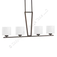 Capital Lighting Steele Burnished Bronze 4 Light Island Fixture A19 Standard