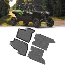 CPOWACE Front and Rear Floor Mats for Kawasaki Teryx KRX 4 1000 2023-2025(4PCS)