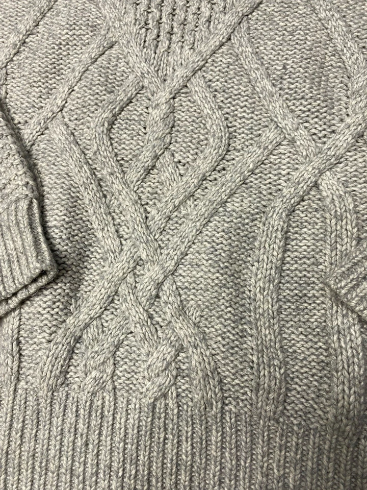 Suéter Jersey Victoria’s Secret Con Cordón Cómodo Crew Tejido Gris Talla Mediana Foto 2 de 4