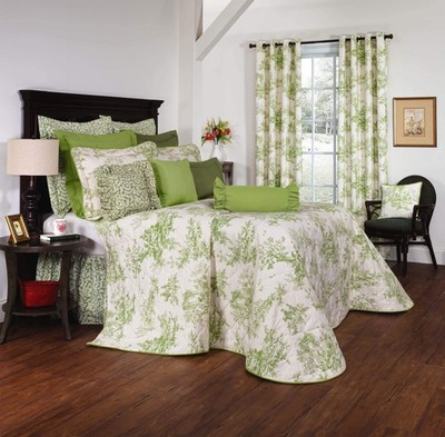Bouvier Green Bedspreads