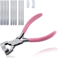 Bracelet Bending Pliers Kit with 9 Aluminum Blanks, Bracelet Bender for Making C