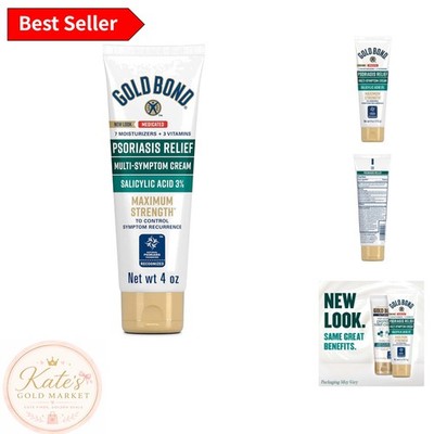 Multi-Symptom Psoriasis Relief Cream, 4 oz - Soothing Hydration for All Skin
