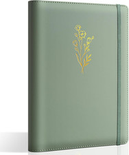 PU Leather Aesthetic A6 Binder 6 Ring Binder Journal Cover