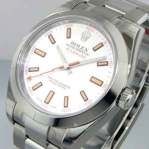 Unworn Rolex Milgauss 116400 White Dial Steel Oyster Bracelet Smooth Image Is Loading Unworn Rolex Milgauss 116400 White Dial Steel Oyster