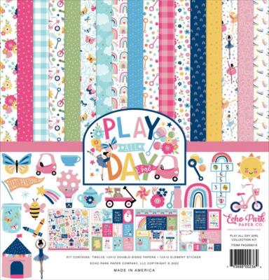 Echo Park ''Play All Day Girl'' 12x12'' Collection Kit