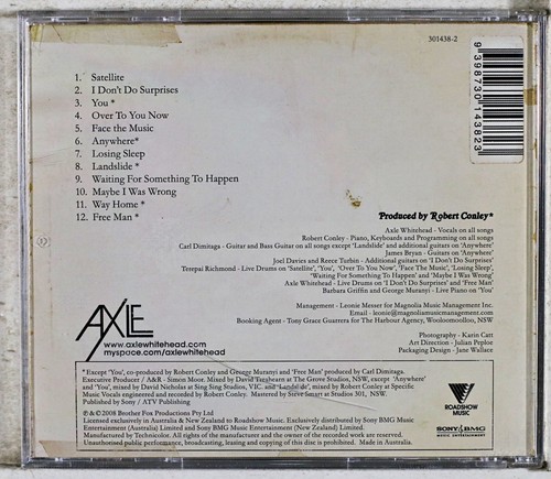 Axle Whitehead - Losing Sleep (CD 2008) - Picture 3 of 3