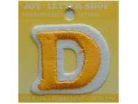Joy Applique Letter Iron On Cooper 1.5 Gold D on sale Joy Applique Letter Iron On Cooper 1.5 Gold D on sale