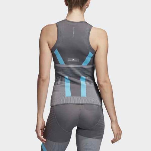 ADIDAS BY STELLA MCCARTNEY NWT $90 Women’s Run PK Tank 2XS Gray/Blue - Picture 3 of 8