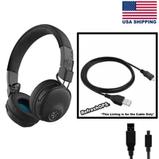 JLab Wireless Bluetooth Studio Headphone USB Cable Transfer Cord Replacement