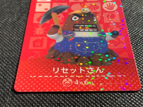 Mr. Resetti 006 amiibo Animal Crossing Series 1 Japanese Card Game NINTENDO - Picture 3 of 14
