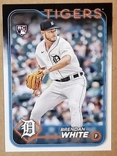 2024 Topps Series 1 Brendan White Rookie Card Detroit Tigers No. 8