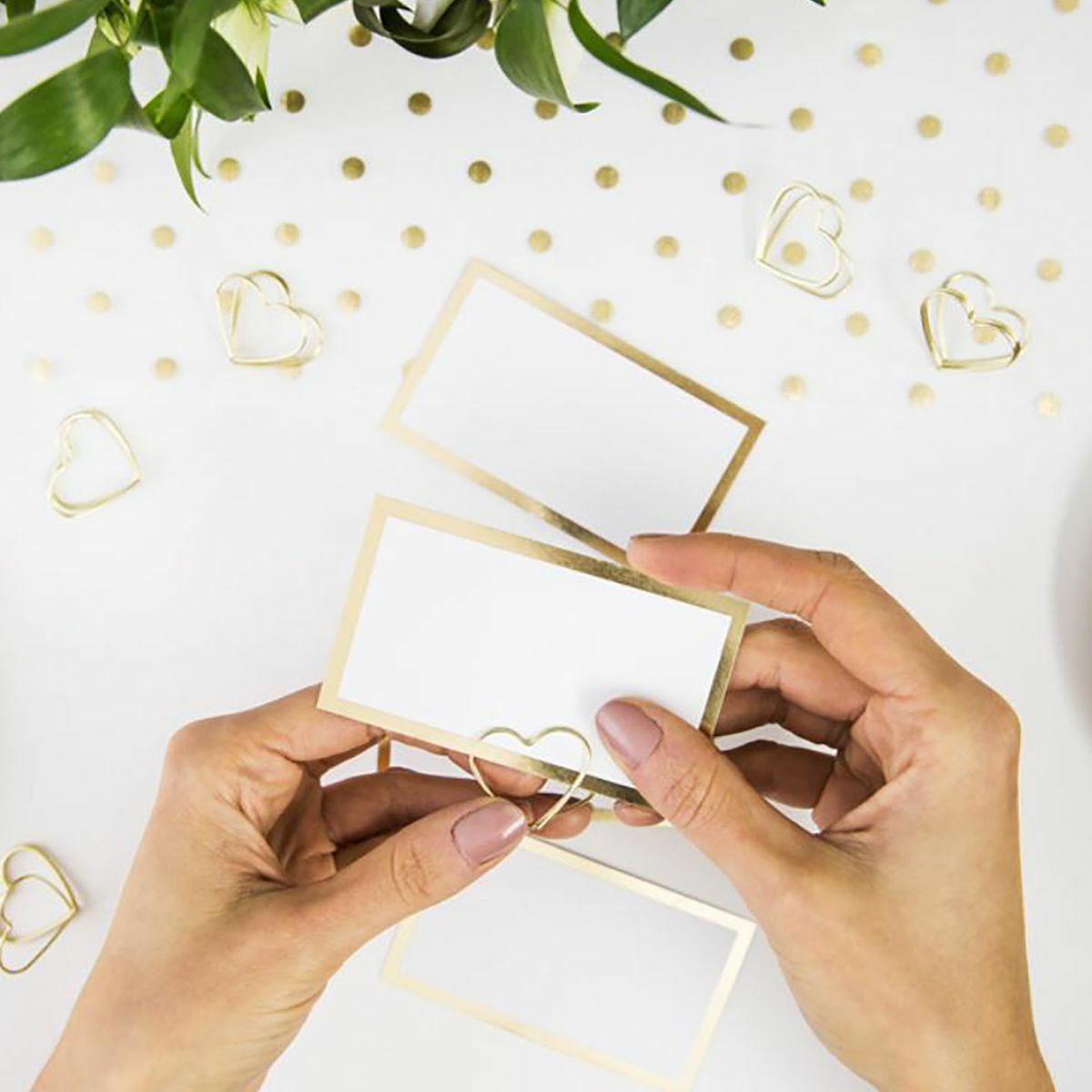 YFOViKZ 30 Stück Tischkartenhalter Gold - Elegant Für Hochzeiten & Events