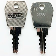 2 X 25001 - 27000 EUROLOCKS, QUEST, PRORACK, THULE, RHINO ELITE DESK LOCKER KEYS