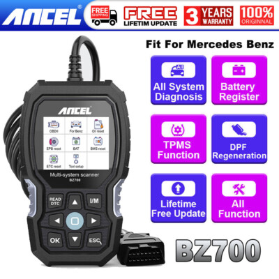 2024 ANCEL BZ700 Profi KFZ OBD2 Diagnosegerät Auslesegerät Fit für Mercedes Benz