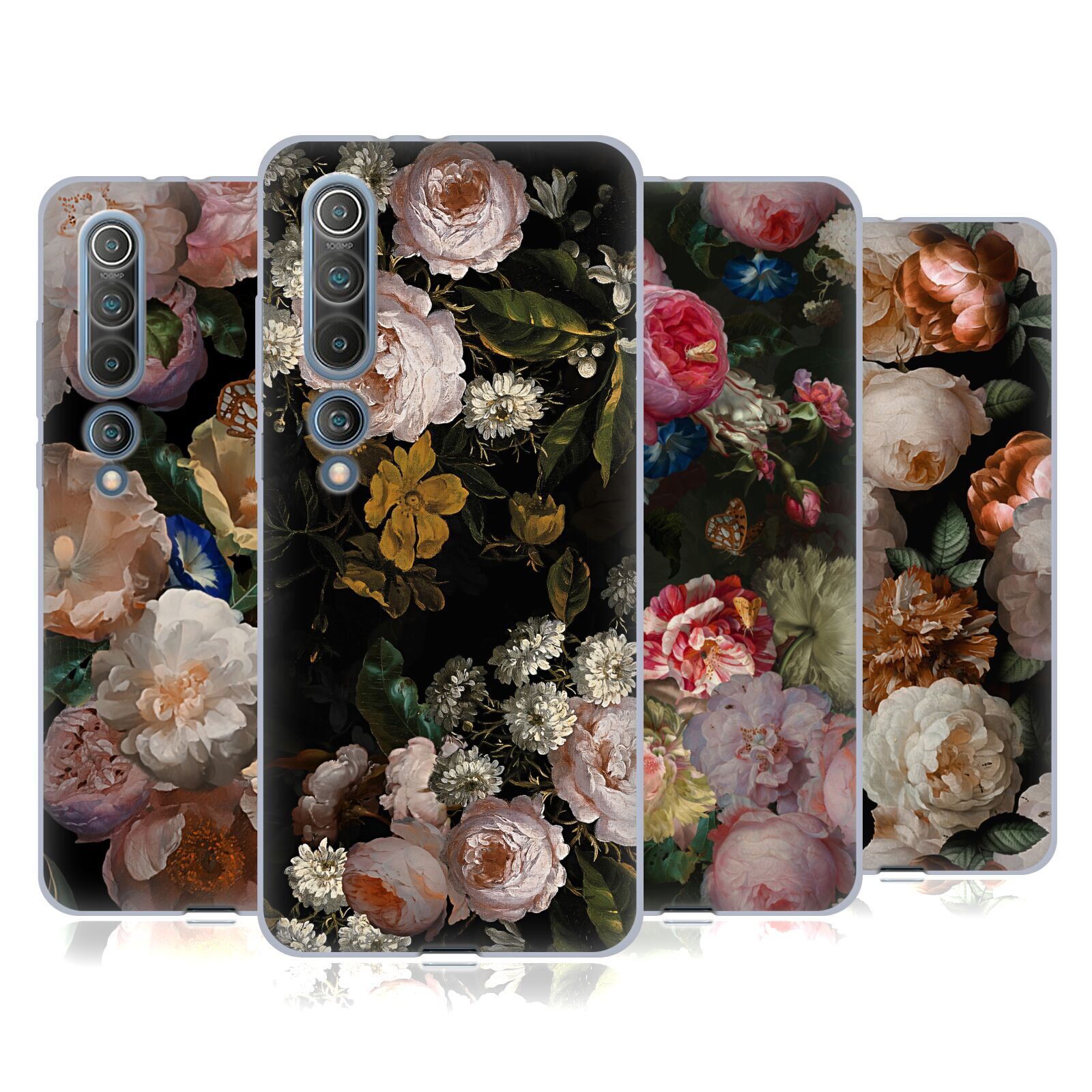 OFFICIAL UTART ANTIQUE FLOWERS SOFT GEL CASE FOR XIAOMI PHONES