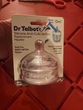 Dr. Talbot's Silicone Anti-Colic Bottle Replacement Nipples O M Medium Flow
